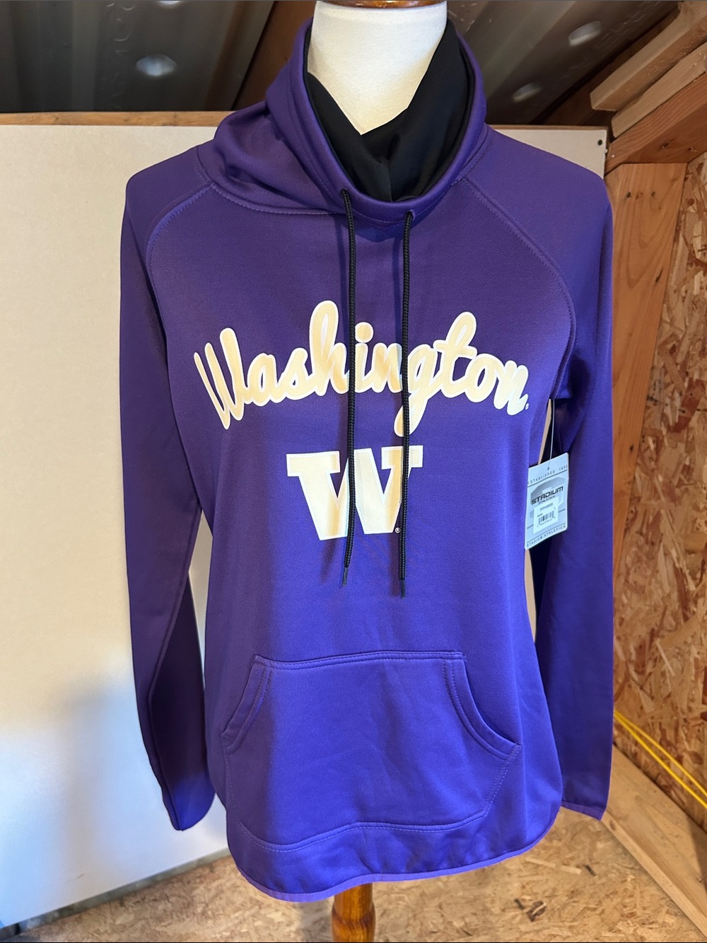 University of Washington UW Purple Hooded Women's Sweater with Front Pocket